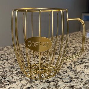 Gold Wire Coffee Mug Holder